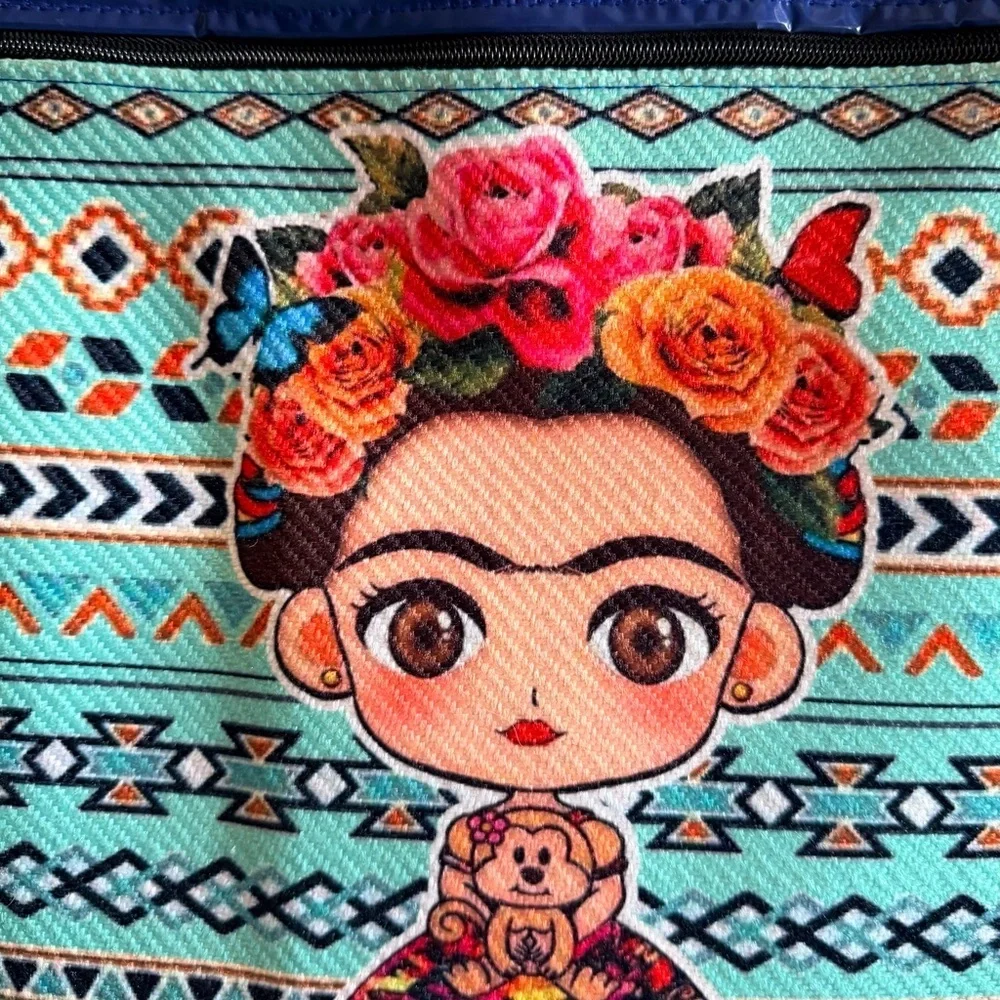 NWOT Frida Kahlo Reusable Mesh Mercado Shopping Bag - Picture 6 of 8